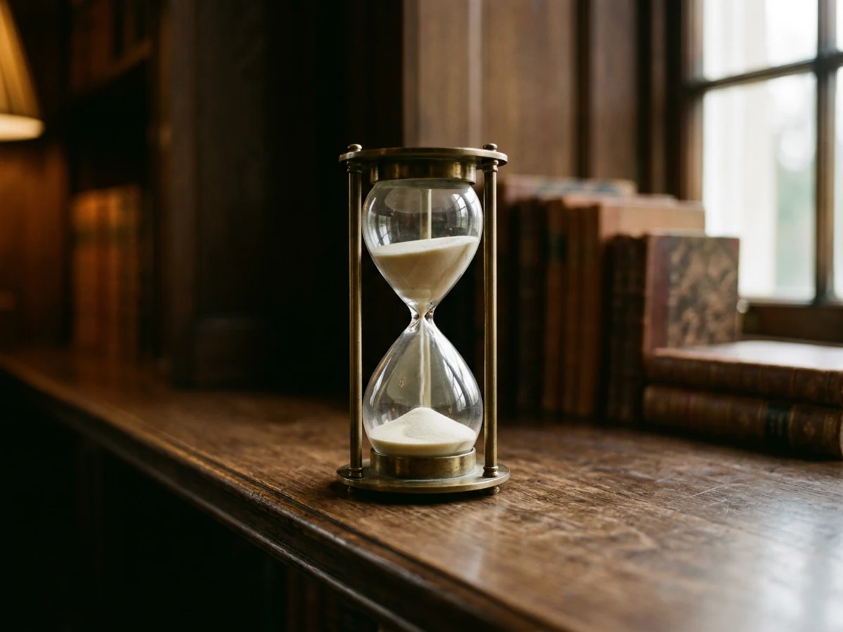 Hourglass representing over 30 years of psychic reading experience in Woodland Hills